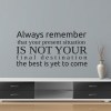 Always remember the best is yet to come Wall Decal Sticker