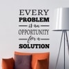 Problem Solution Wall Decal Sticker