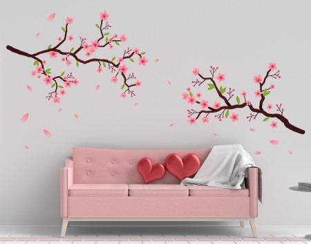 Blossom Branches Wall Decal Sticker