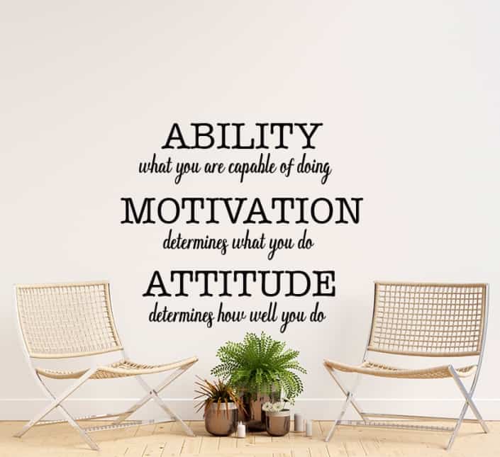 Add this Inspirational Ability Motivation Attitude Wall Decal to your ...
