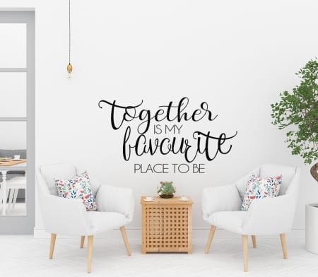Together Favourite Place Wall Decal