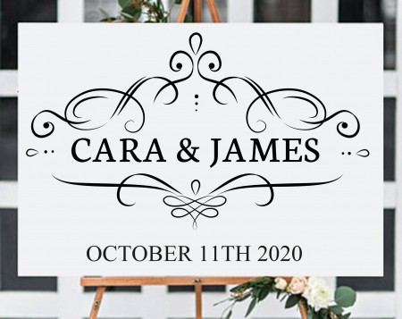 Wedding Sign Decal Personalised, Wedding wall art decal | wall art decal sticker | Wedding wall art | Wedding wall decals | Wedding decals