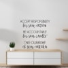 Accept Responsibility Wall Decal