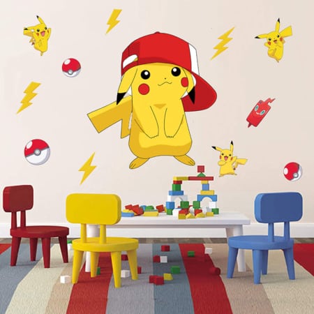 Pokemon Pikachu Wall Sticker Set