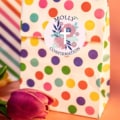 Personalised Confirmation Stickers Circle Floral Cross