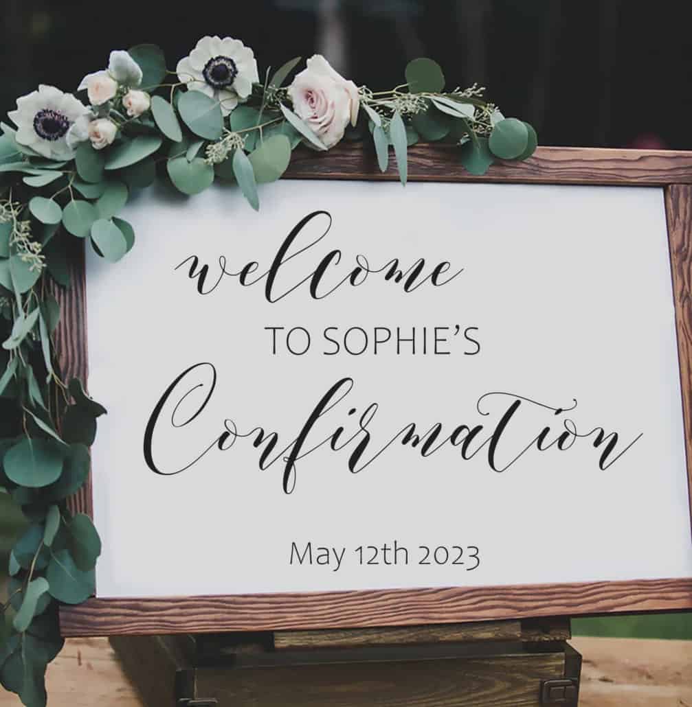 Confirmation Signs Confirmation Signs Etsy UK