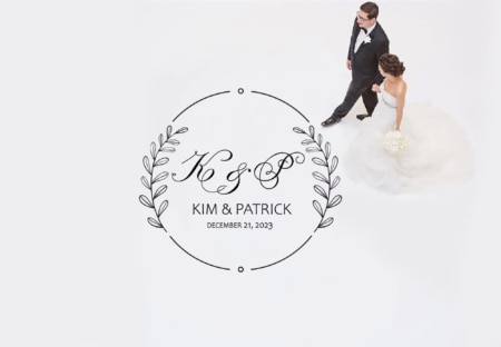 Wedding Sign & Vinyl Dance Floor Decal Sticker - Birthday Vinyl Floor Decal - Wedding Decor - Custom Event Decor