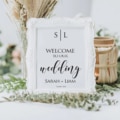 Wedding Welcome Sign Personalised - Custom Wedding Decal DIY