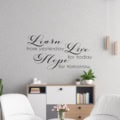 Learn Live Hope Wall Decal Sticker