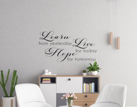 Learn Live Hope Wall Decal Sticker